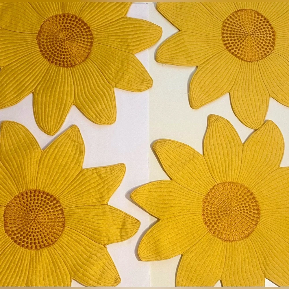 Sunflower Charger Table Decor Set of 4